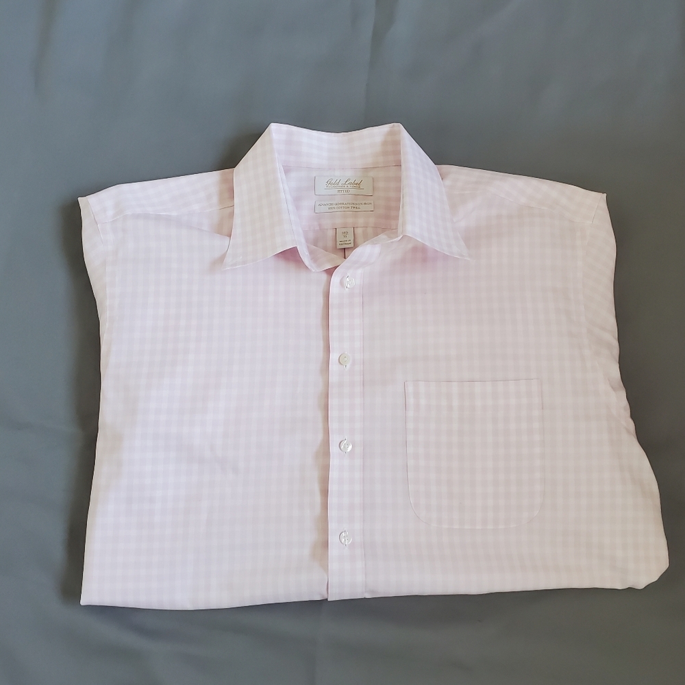 Classic Pink Checkered Men's Shirt